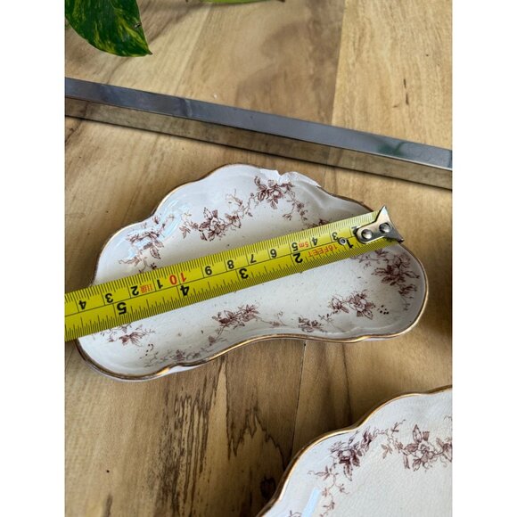 Antique Royal Semi Porcelain England Dishes (Set of 3, As-Is) - Picture 2 of 12